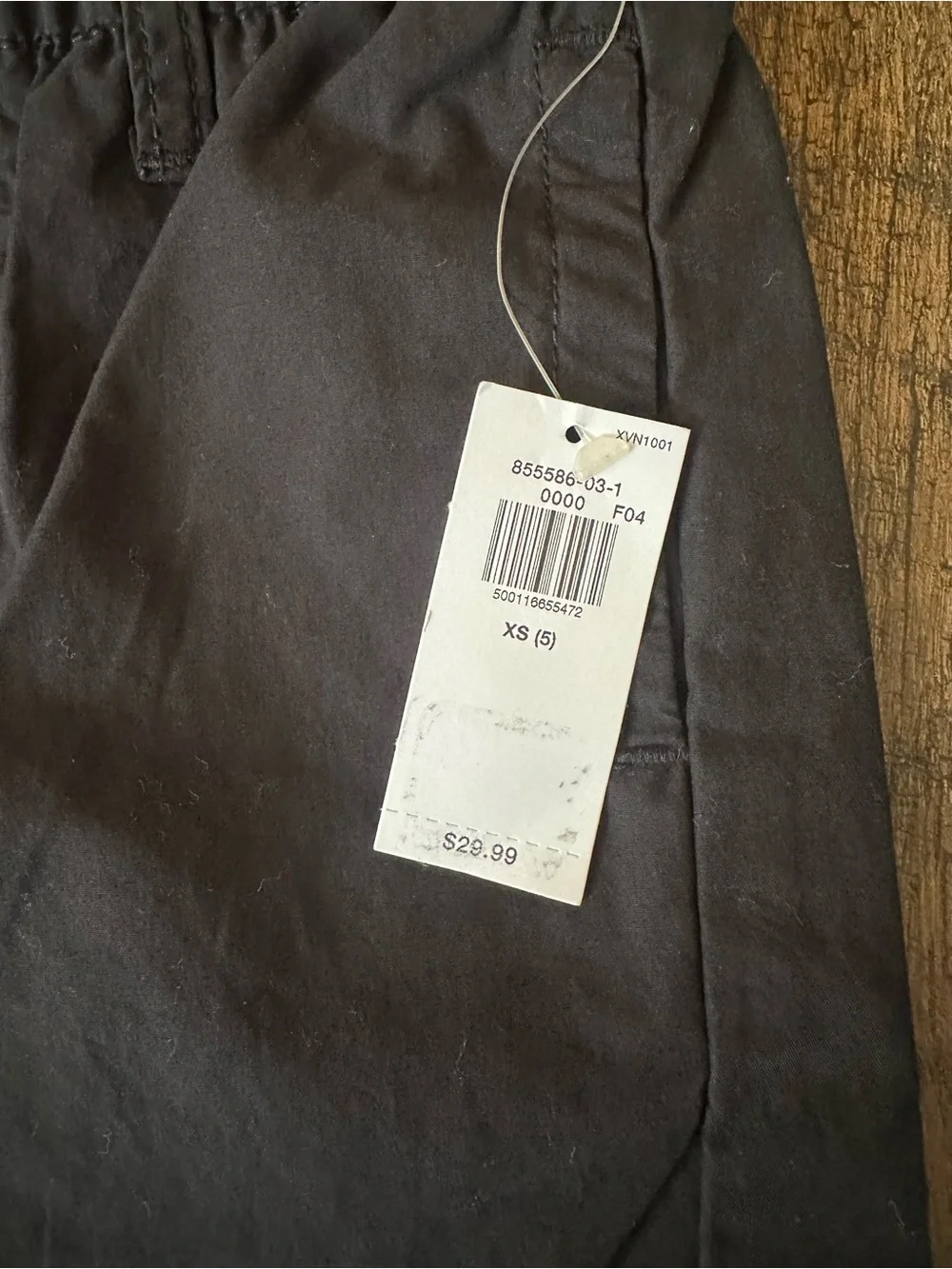 Girls Cargo Pants - Black size 5